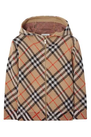 felpa in lana beige BURBERRY KIDS | 8104314B9368